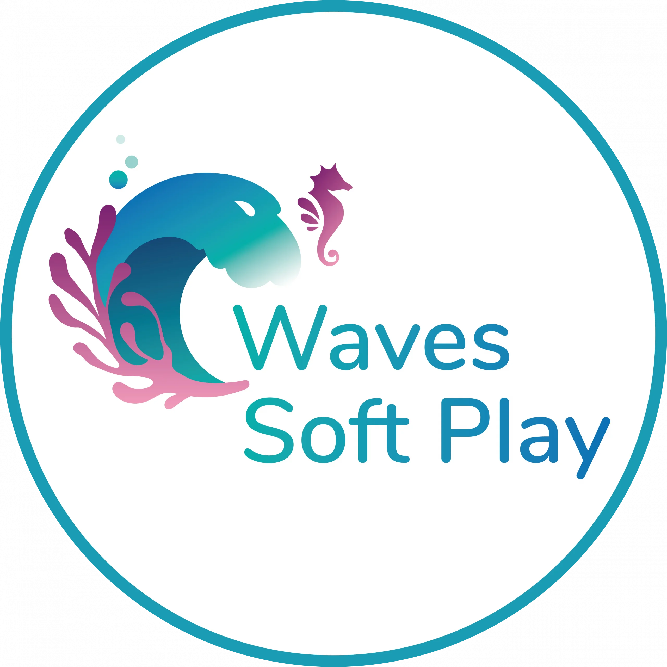 Waves Soft Play logo (circle)